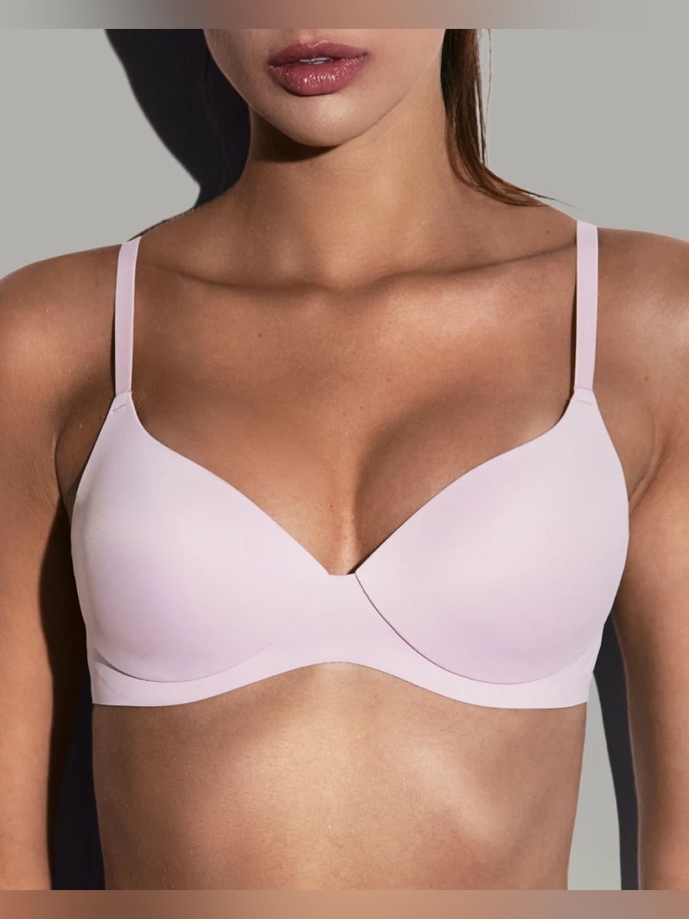 Eby Tee Shirt Bra Light Pink No Pain Size Medium